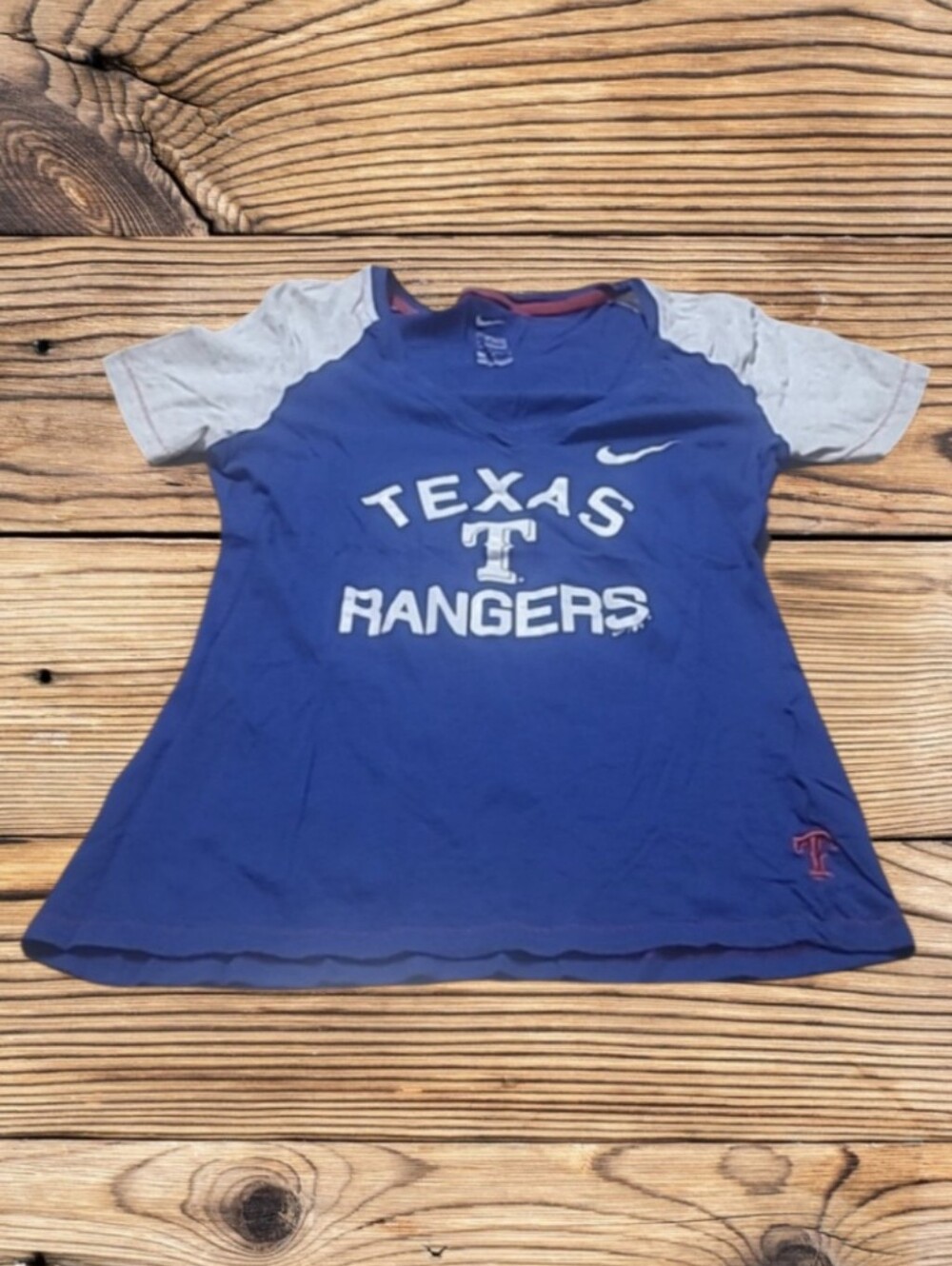 WOMEN'S GENUINE MERCHANDISE TEXAS RANGERS SHIRT